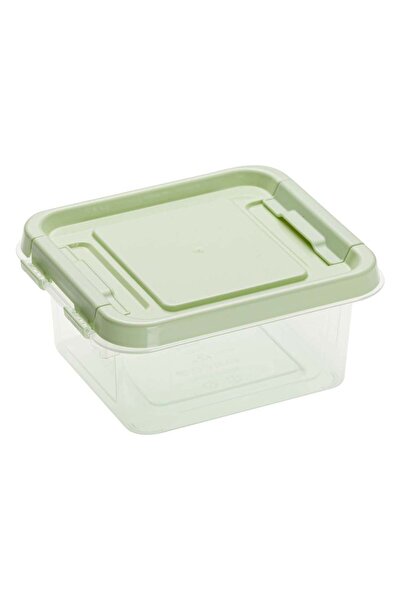 OEM Transparent Green Food Container with Lid 500ml