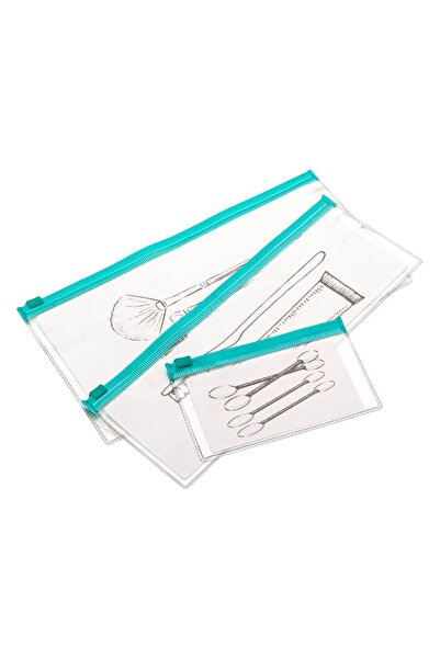 OEM Turquoise eyeshadow palette - 3pcs.