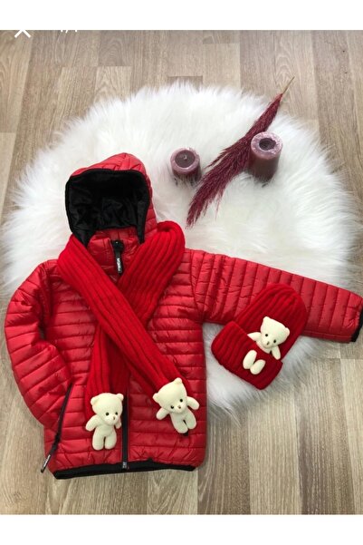 BEGONYA BEBECE KIDS 3-Piece Children's Set Coat Beret Scarf 5/10 Years Old Gi...