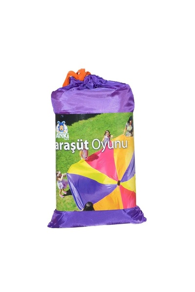 Muhcu Home Büyük Çantalı Renkli Paraşüt Oyunu 3,5 Çap