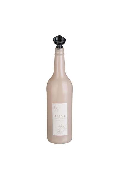 OEM Beige Oil Glass Container with "Olive" Label 750ml
