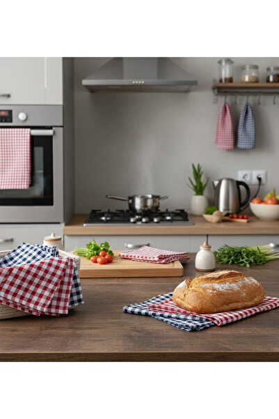 Gül Ev Tekstil Ürünleri Set of 5 - 100% Cotton Modern Striped Premium Highly ...