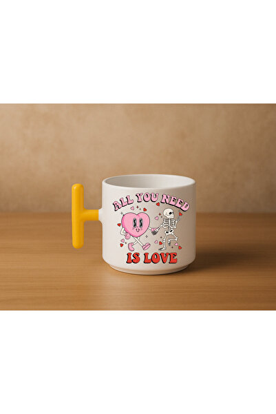 Er-Se Tasarım All You Need for Valentine's Day Is Love Mug, Gift for Lover Re...