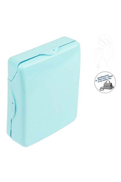 OEM Mint Green Plastic Holder for Sanitary Napkins 8x3x10.5cm