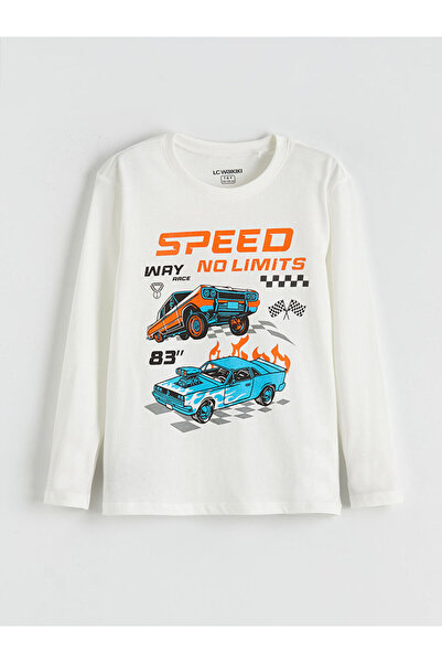 LC Waikiki Komplet pidžama za dečake sa printom i okruglim izrezom