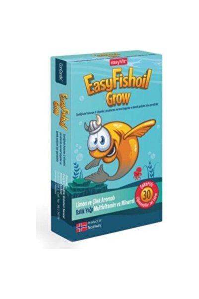 Genel Markalar EasyFishoil Grow 30 Jel Tablet