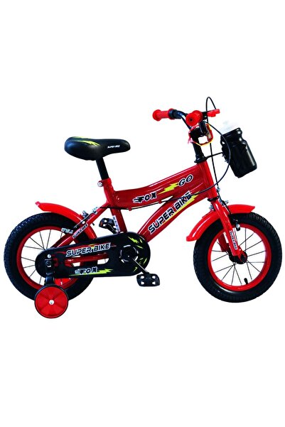 OEM Bicicleta Rosie cu Sticla de Apa Neagra pentru Copii - 12"