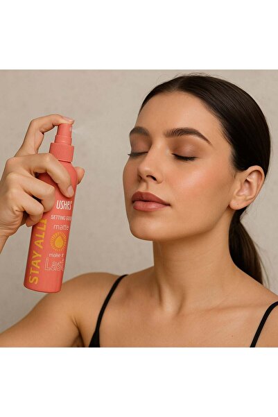 OEM Matte Pink Makeup Setting Spray 117ml