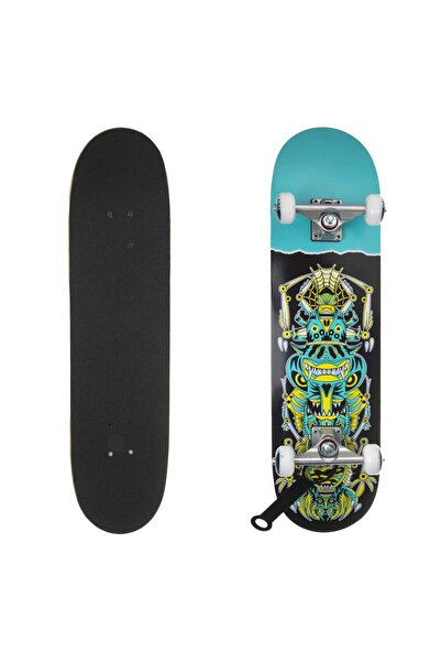 OEM Skateboard din Aluminiu cu Model Figurine Verzi 78x20cm