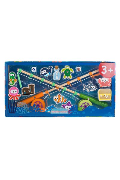 OEM Set de Joaca din Lemn Pescuit cu 2 Undite