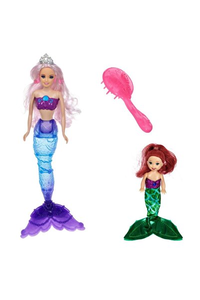 OEM Papusa Manechin Sirena cu Coada ce isi Schimba Culoarea cu Accesorii & Si...