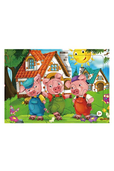 OEM Puzzle "The Three Little Pigs" (15 pieces)