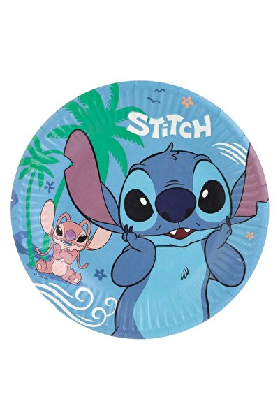 OEM Stitch Party Cardboard Plates Ø19.5cm - 6pcs