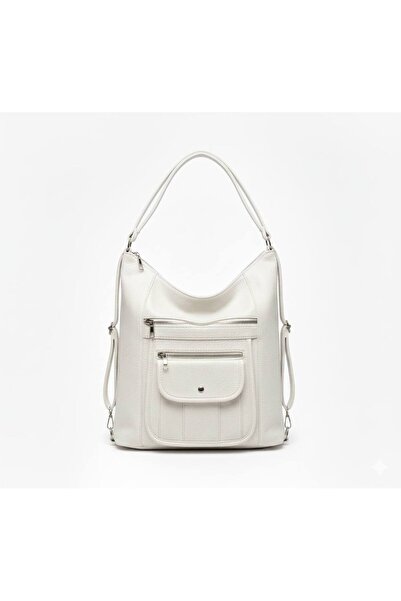 Çanta Trend Soft Textured Shoulder Bag with Leather-Look Cover Details |   Ti...