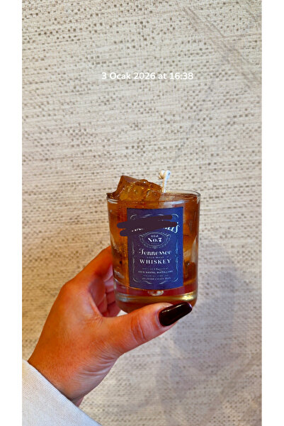 ADA HOME COLLECTION SHOP Viski Tasarımlı Jel Mum
