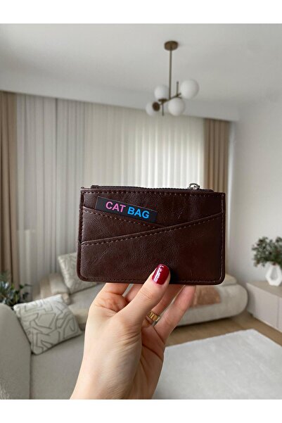 ÇANTA محفظة جيب كروس بودي باللون البني من كات باج مع جيب للبطاقات