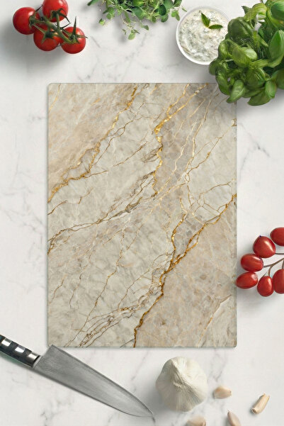 Mienda Home لوح تقطيع وصينية تقديم من الزجاج المقسى من ميندا مقاس 25×35 سم - ...