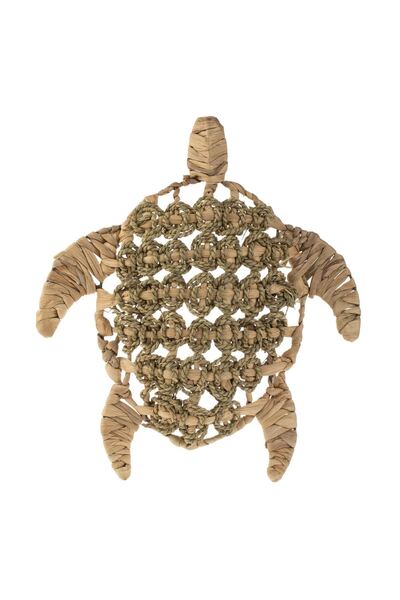 OEM Turtle Wall Decoration with Braided Pattern 38x34cm