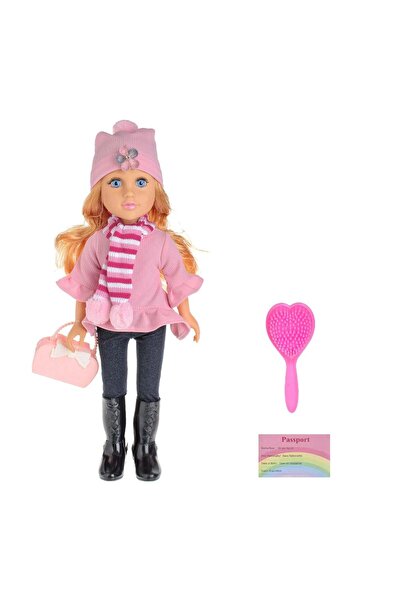 OEM Papusa Fashion Girl cu Tinuta Roz & Muzica 48cm
