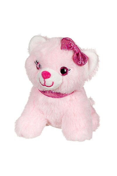 OEM Pisica de Plus Roz Glitter Funda 14cm