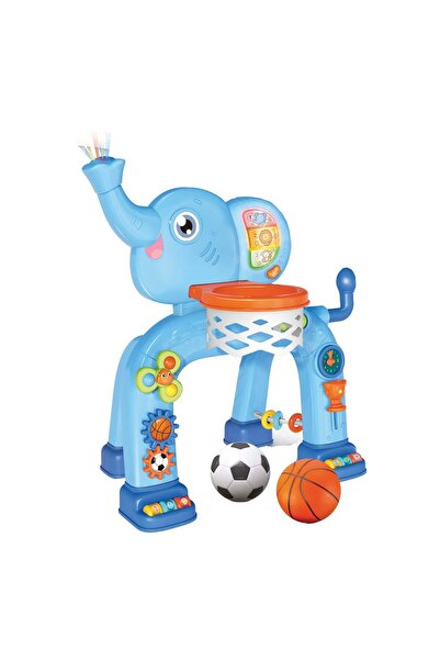 OEM Set Poarta de Fotbal & Cos de Baschet cu Model Elefant cu Sunet & Lumina