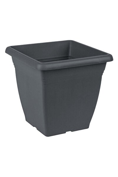 OEM Ghiveci din Plastic pentru Flori Patrat Antracit 40x40x36cm - 32Lt