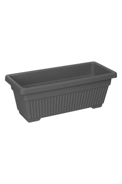 OEM Anthracite Plastic Planter 46x20x17cm - 9L