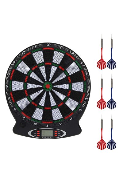 OEM Black Electronic Darts Board with 6 Darts 38x2x43cm