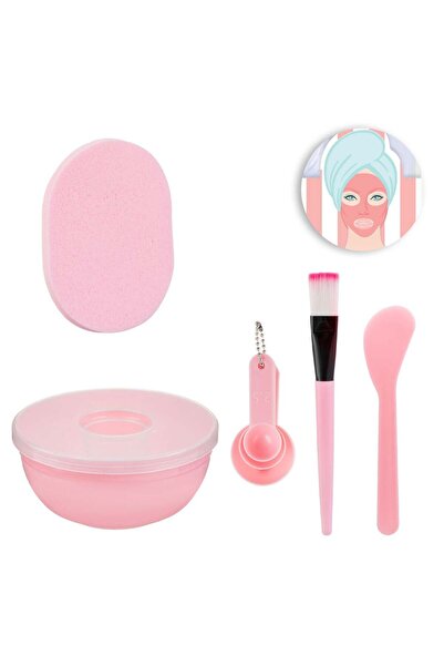 OEM Pink Face Mask Application Tool Set - 5pcs