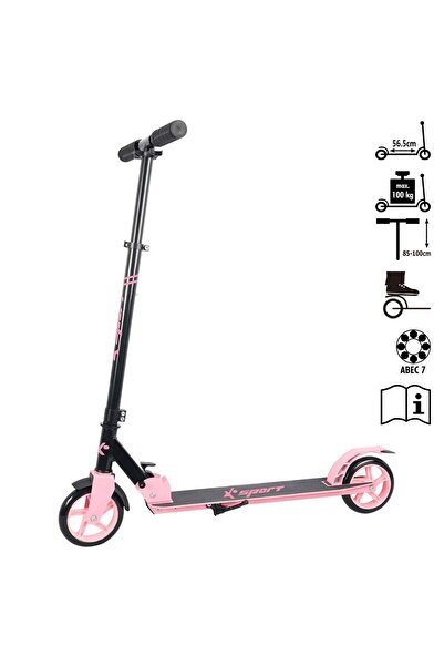 OEM Pink Black Aluminum Scooter with Stand