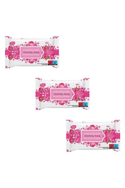 OEM Servetele Umede pentru Maini / Corp cu Aroma de Flori - 3x80buc