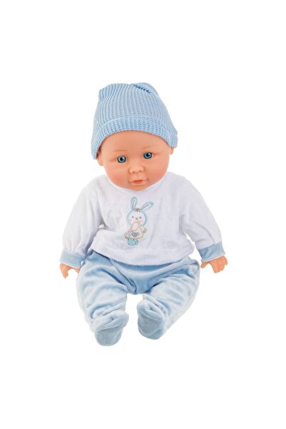 OEM Baby Doll with Blue and White Jumpsuit Bunny 36cm