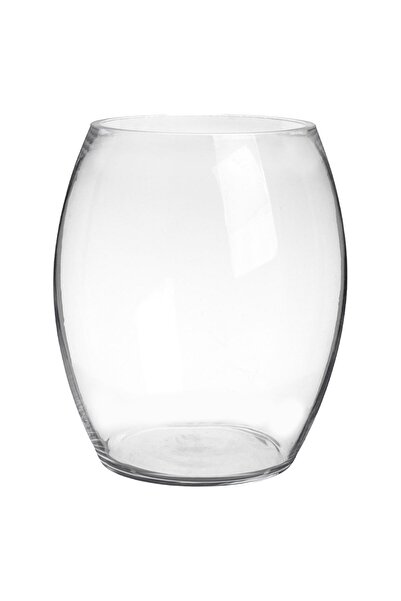 OEM Decorative Transparent Glass Vase Ø17x19.5cm