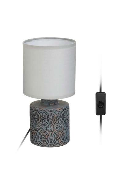 OEM Veioza cu Baza Gri Ceramica Abajur Gri