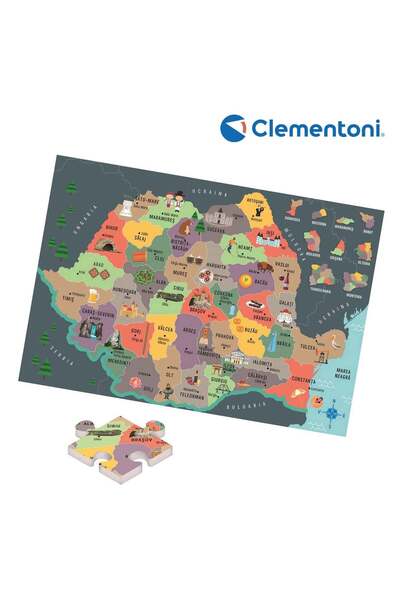 OEM Agerino Educational Game "Discover Romania" - Clementoni