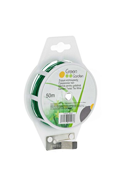 OEM Sarma de Gradinarit Acoperita cu Plastic Verde 50m