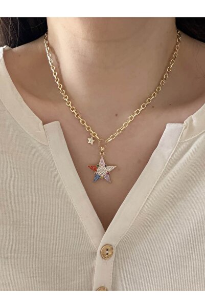 CHARMLUCKY Special Series Colorful Star Star Necklace