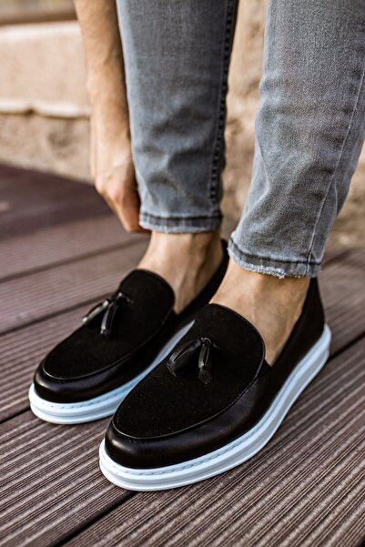 Mhoda Shoes RLX-002 Loafer Pelle Pantofi clasici pentru bărbați, fără șiretur...