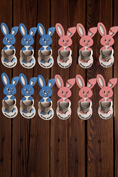 Şirin Lazer 12 Adet İsme Özel Tavşan Kalemlik Ana Okulu Karne Hediyesi Okuma ...