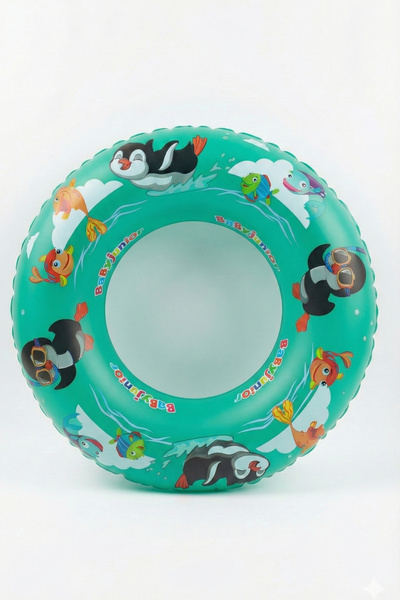 Bebechi عوامة بحرية، عوامة حمام سباحة للأطفال على شكل بطريق مطبوع مناسبة للبن...