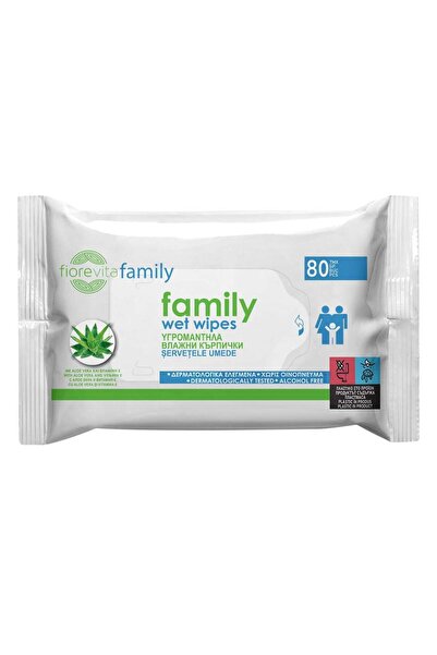 OEM Servetele Umede Family cu Aloe Vera & Ulei de Argan 3x80buc - Fiorevita