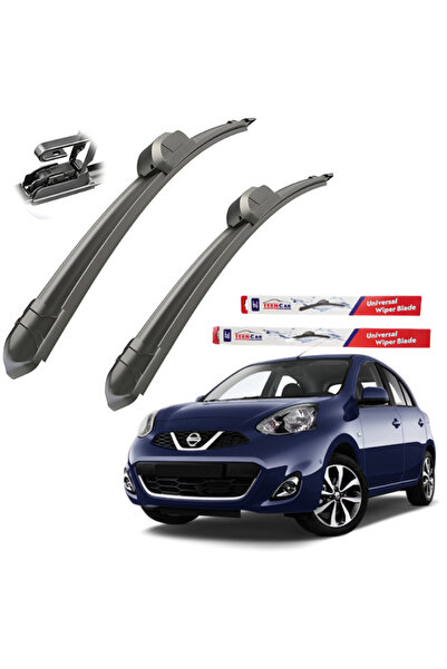 TEAMCAR Nissan Micra K13 (2010–2016) TeamCar® Wipers – Flat Front Set