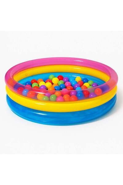 OEM Spatiu de Joaca Gonflabil Piscina Colorata cu 60 de Bile Ø86x25cm
