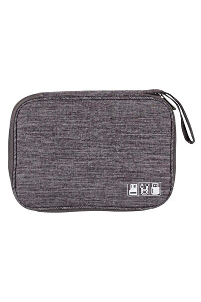 OEM Travel Electrical Appliance Organizer Case Gray 24.5x13x7.5cm