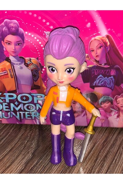 OEM Figurina in cutie - Kpop Demon Hunters Rumi costum mov 10 cm