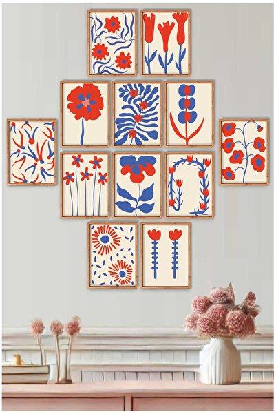 UNT Modern Abstract Wall Painting Set of 12 |   15X20 cm Uv Printing |   Deco...