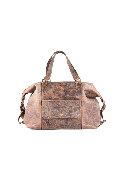 Koja Concept Vintage Brown Leather Travel Bag