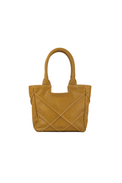 Koja Concept Mustard Leather Mini Bag Origami