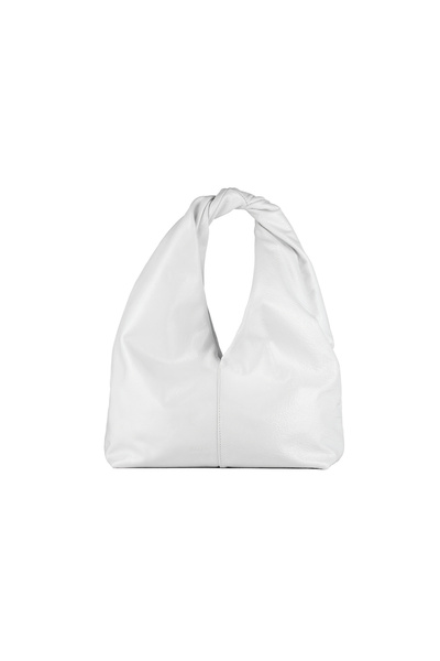 Koja Concept Cloud Midi White Semi-Gloss Leather Bag