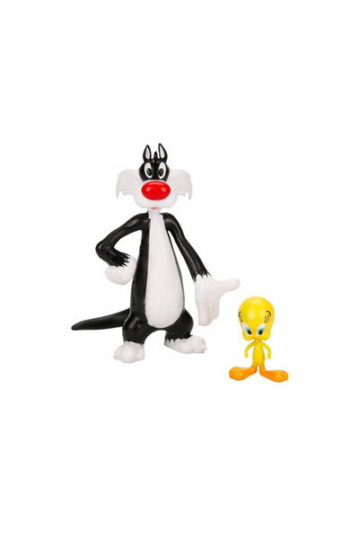 TOYFEST Looney Tunes Bendable Figure Sylvester Tweety Set of 2